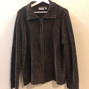 Croft&Barrow woman 1X brown sweater